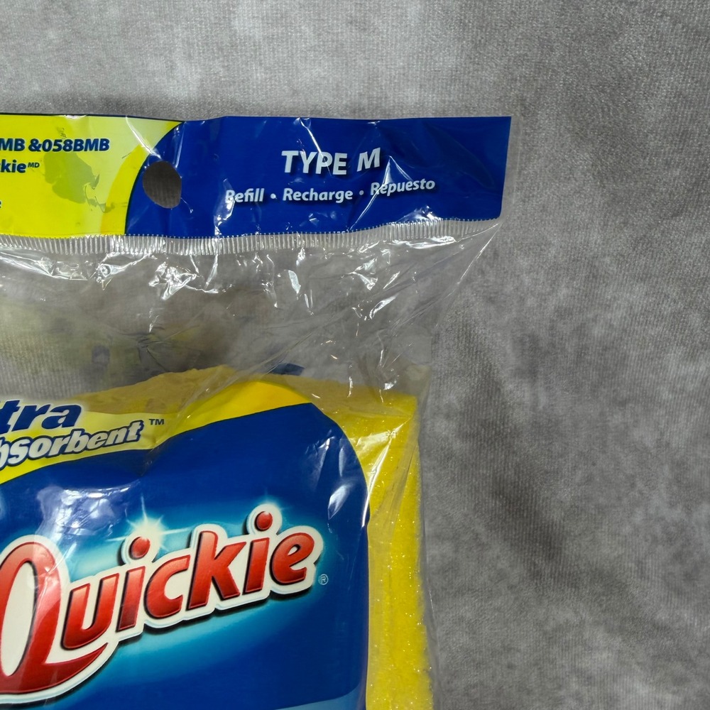 Quickie Mop & Scrub Roller Mop Refill w Microban Type M For 058MB & 058BMB‎ NEW - Picture 4 of 5